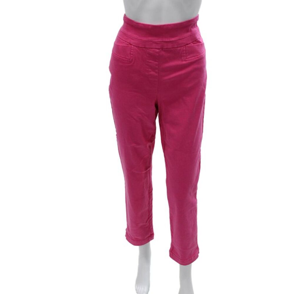 Renuar Womens Pink Cropped Ankle Pants Size 8